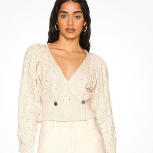 NWT FREE PEOPLE Cotton Bonfire Cardigan Medium